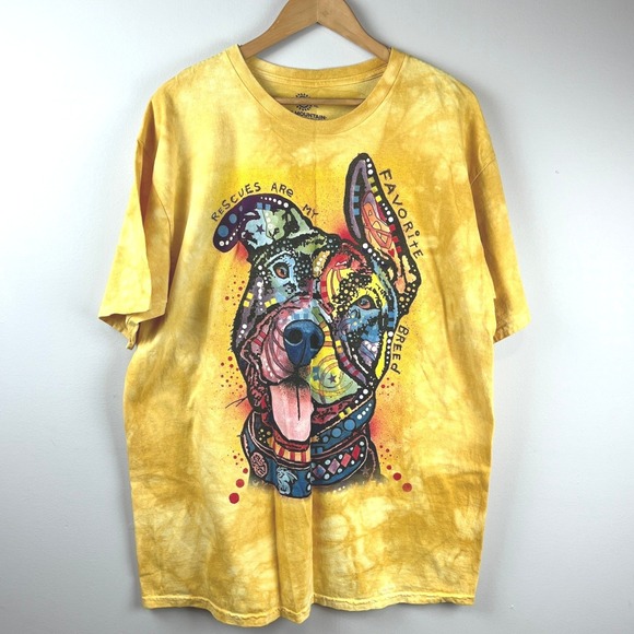 The Mountain Other - The Mountain Yellow Rescues Are My Favorite Breed Mens Graphic Tee XL